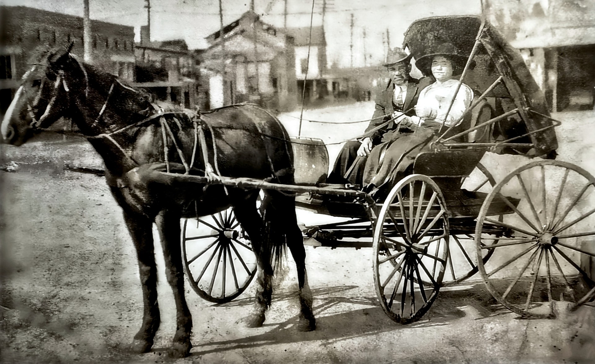 Sam and Celia Dochen in Austin, 1920s